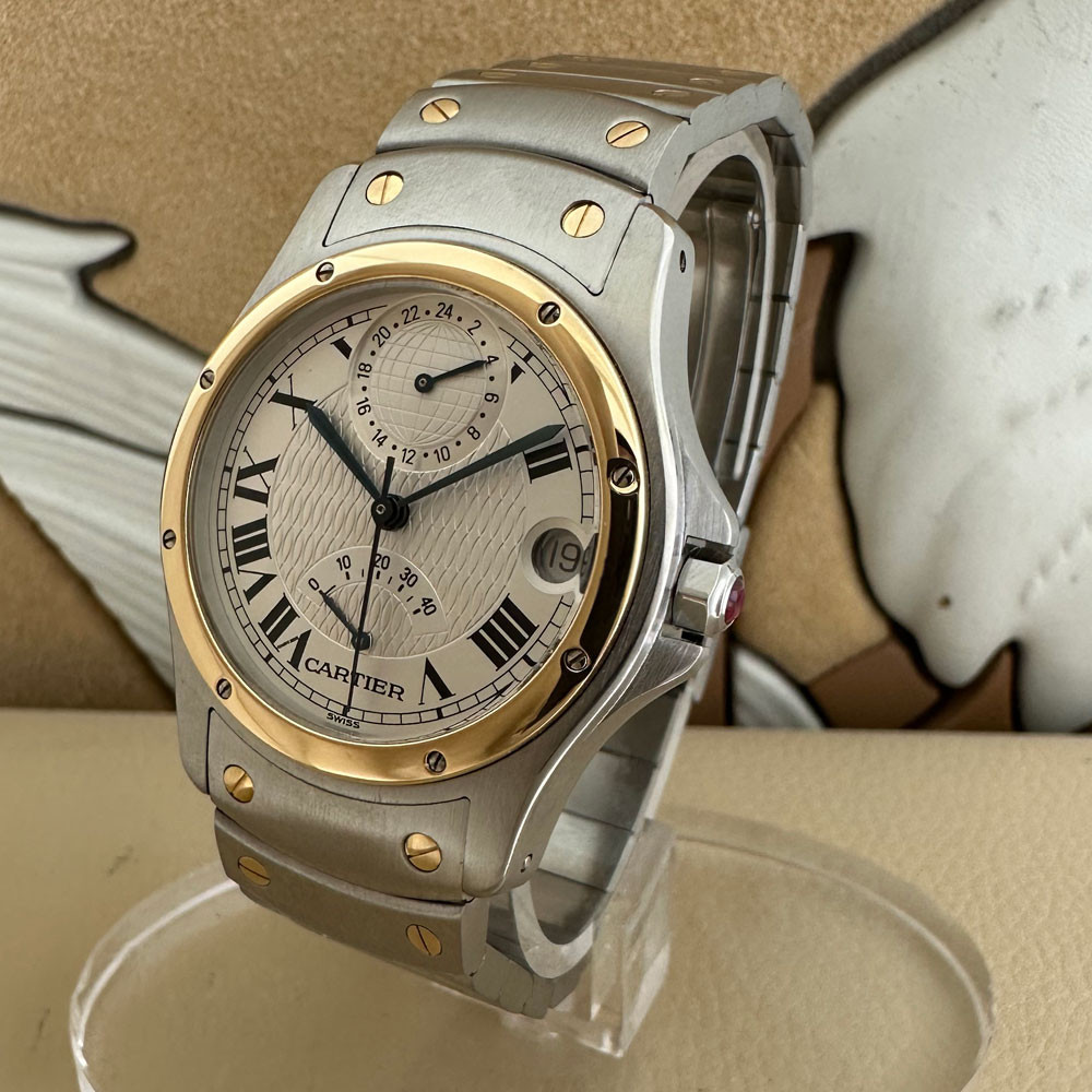 Cartier Santos Ronde Aviator Gmt W20038R3